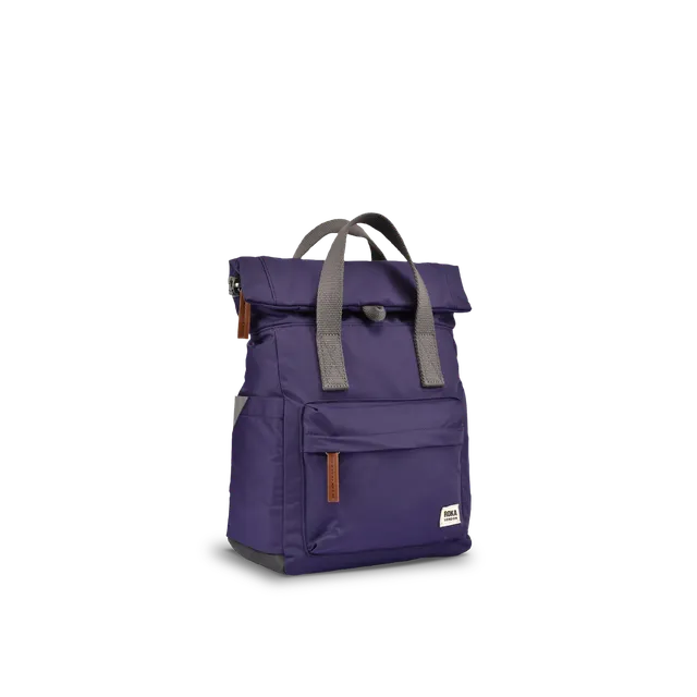 Roka London Canfield Roll Top ryggsekk Medium mulberry