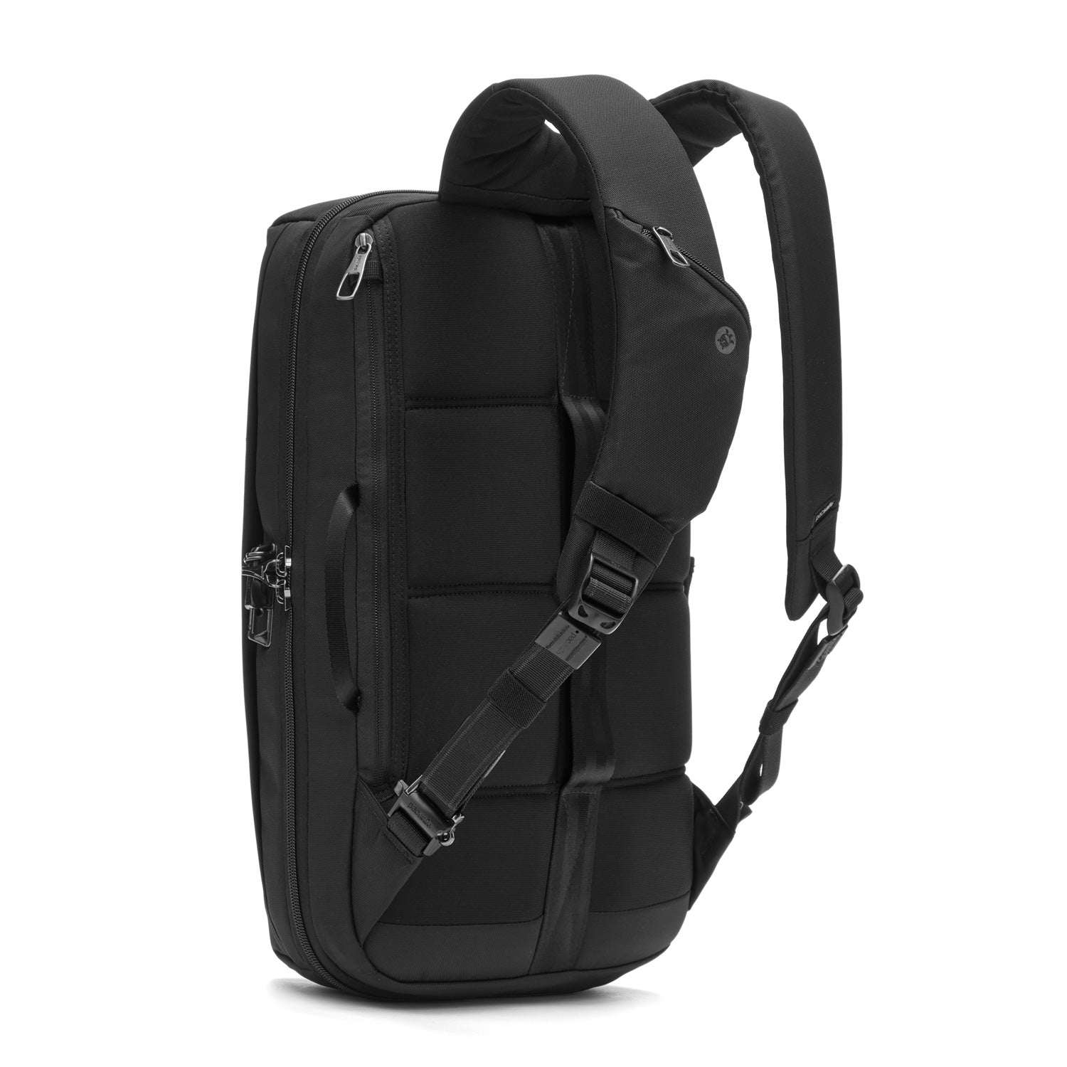 Pacsafe V commuter ryggsekk 18L Black 16" tyverisikker