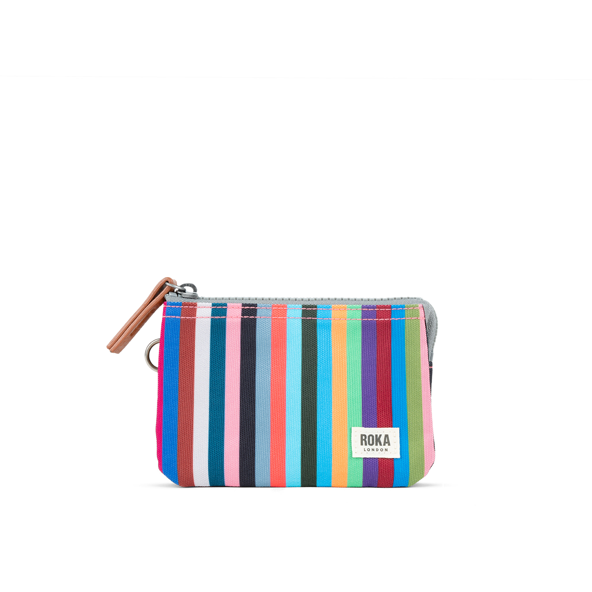 Roka London Carnaby Multi Stripe lommebok small 0,2 liter