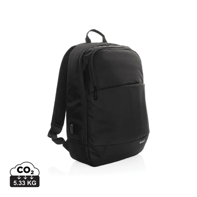 Swiss Peak AWARE Modern ryggsekk 15,6" svart USB-C