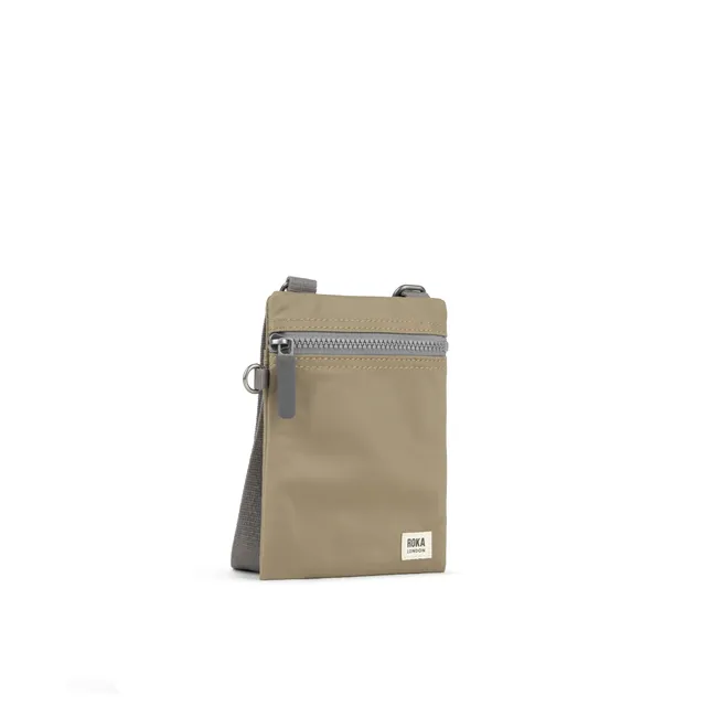 Roka London Chelsea Pocket slingbag taupe XS 0,3 liter
