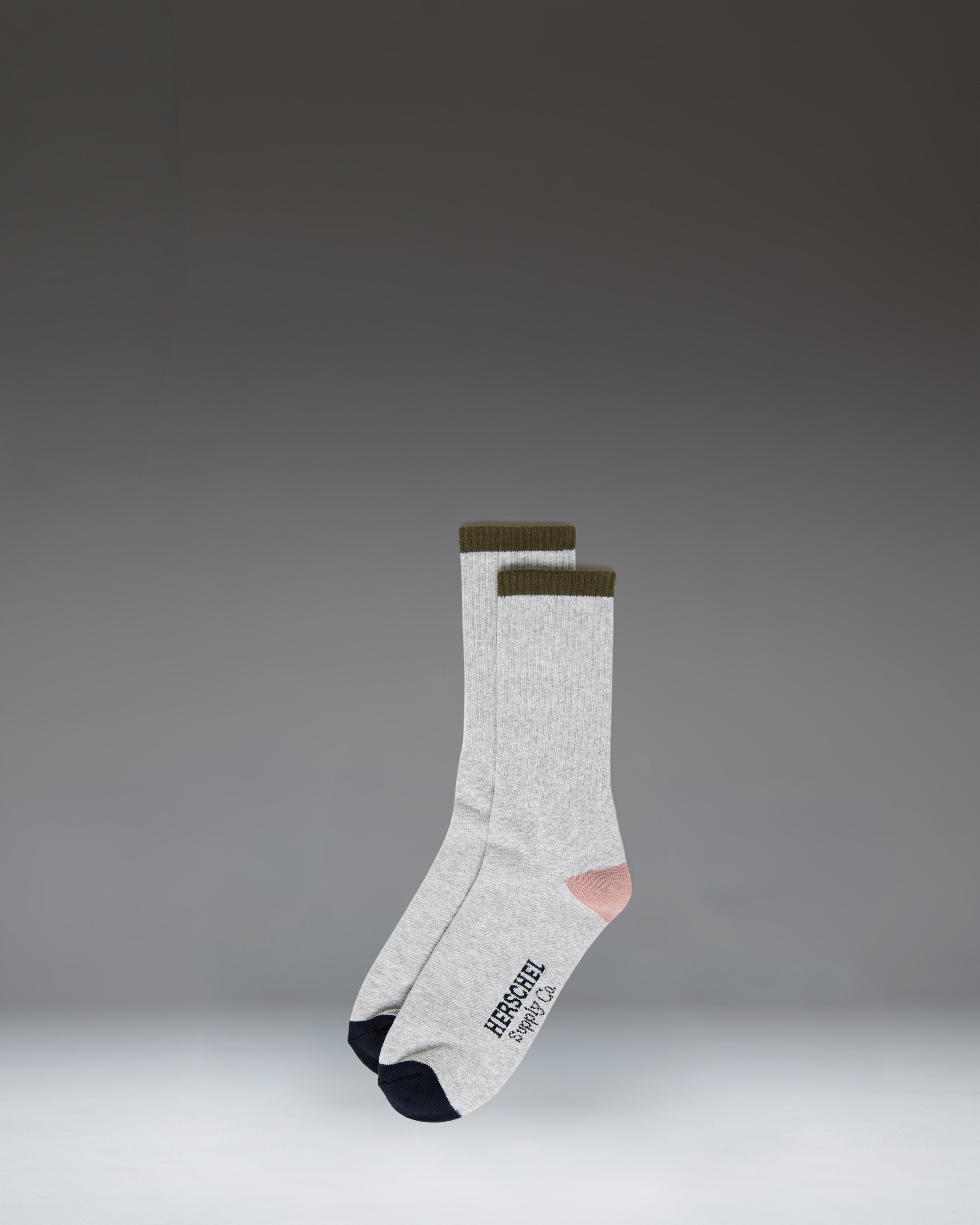 Herschel Classic Fit Crew sokker Black Tonal SM