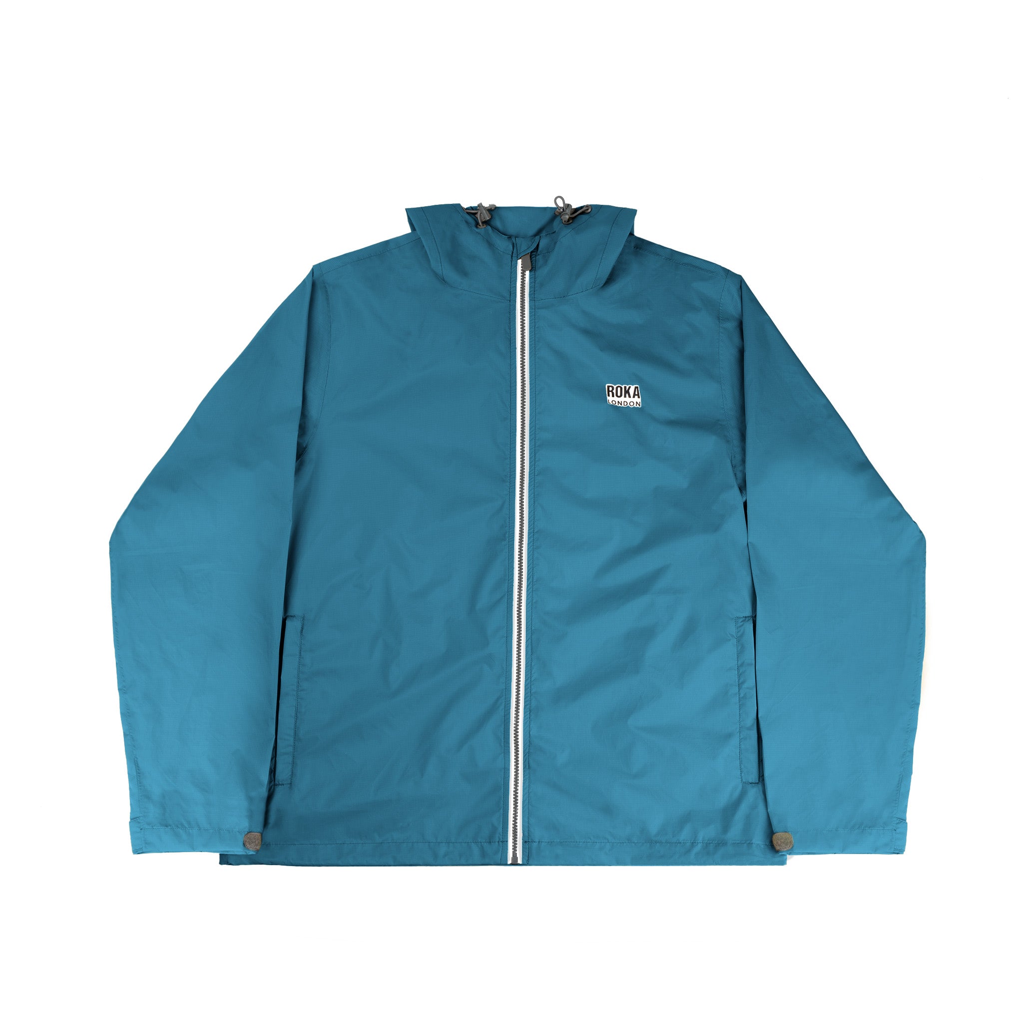 Roka London Holborn regnjakke teal 10000 mm pakkbar