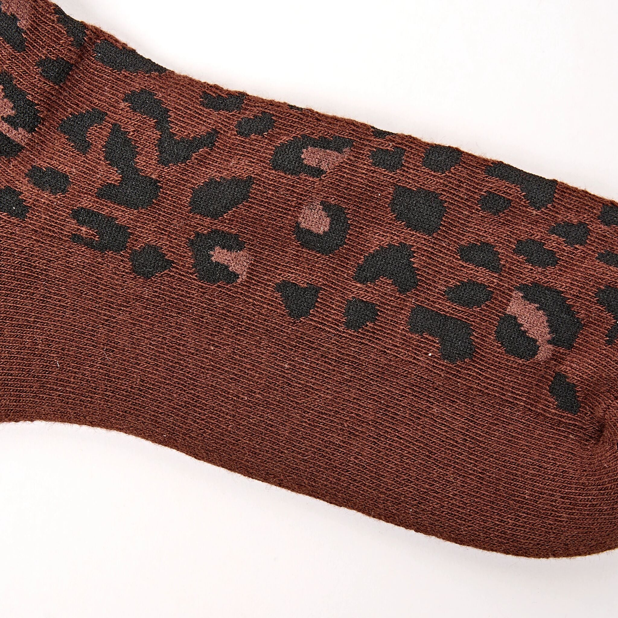 Roka London Wimbledon crew sokker leopard 36–42 økologisk bomull