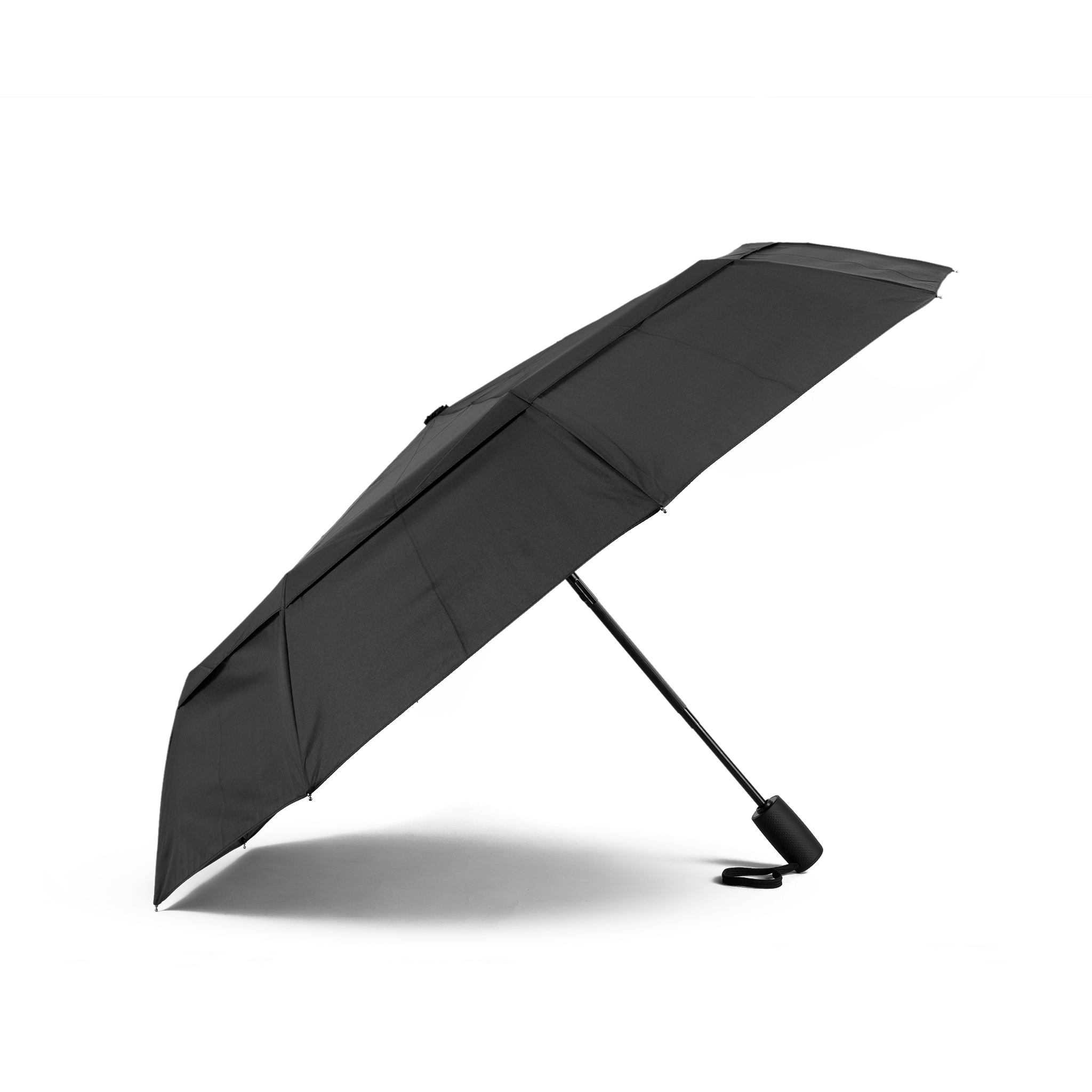 Roka London Waterloo paraply svart medium vindtett
