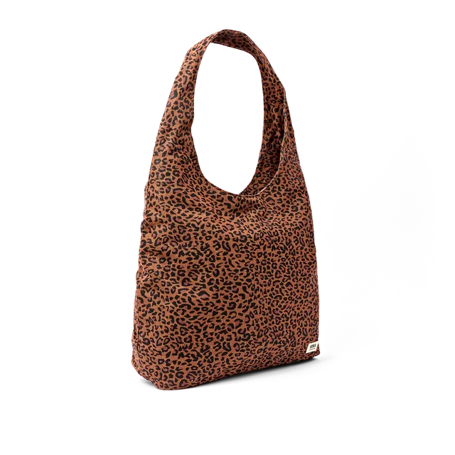 Roka London Hoxton Large skulderveske leopard vanntett