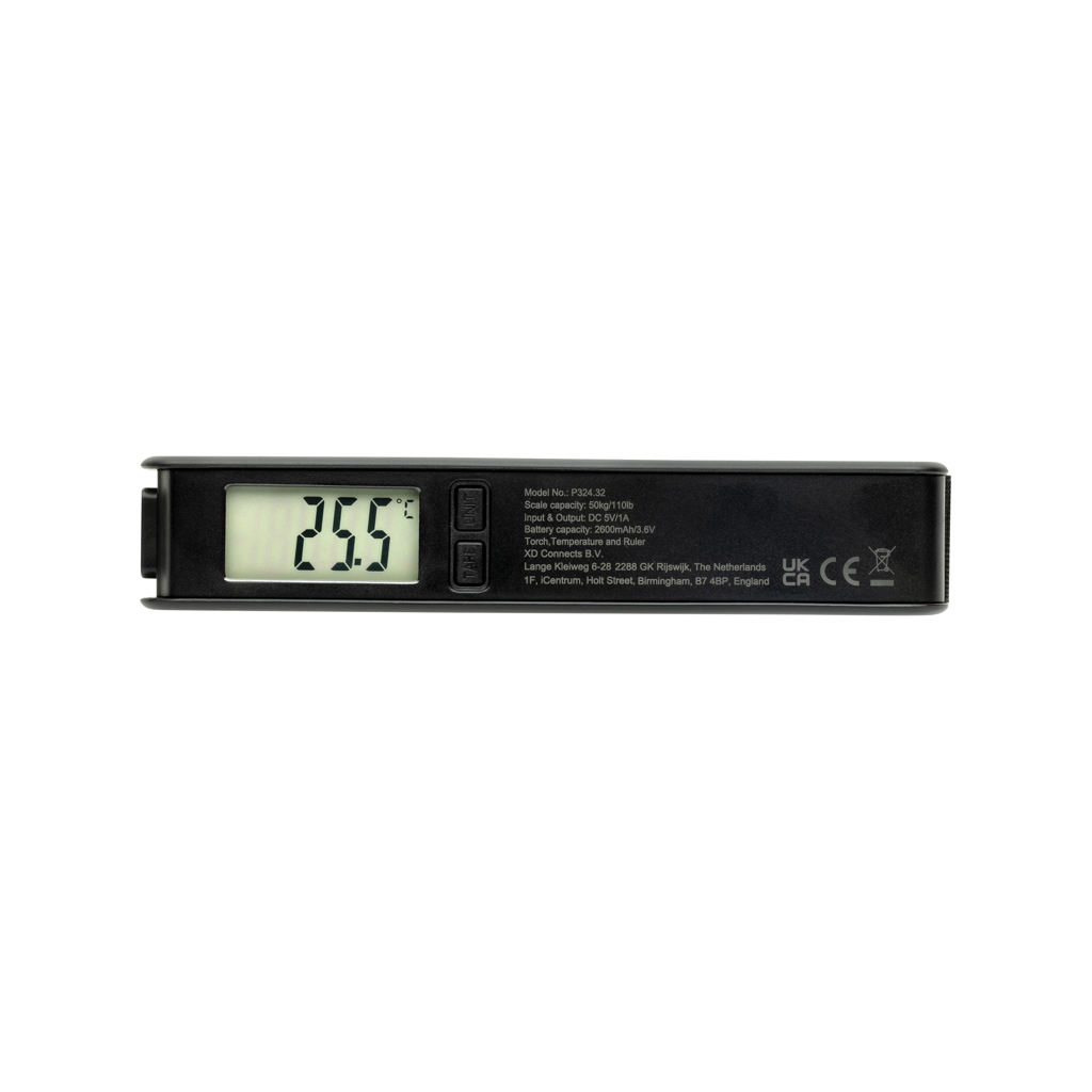Swiss Peak 5-i-1 bagasjevekt powerbank svart 2600mAh