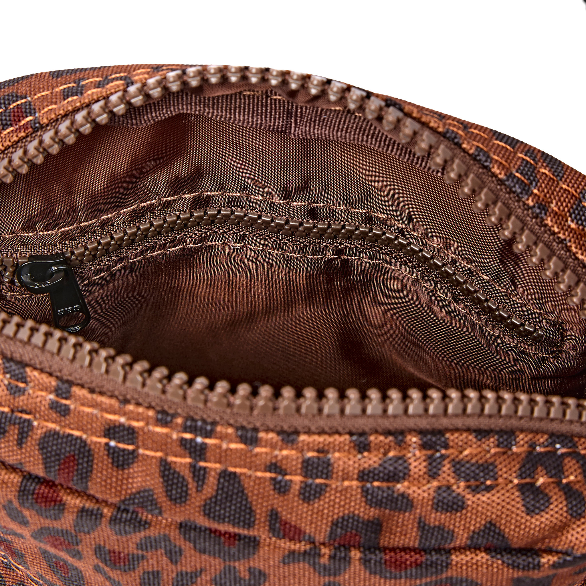 Roka London Bond mobilveske mini leopard 1,5 liter crossbody