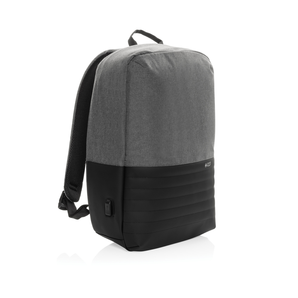 Swiss Peak AWARE laptopryggsekk grå 15,6" RFID