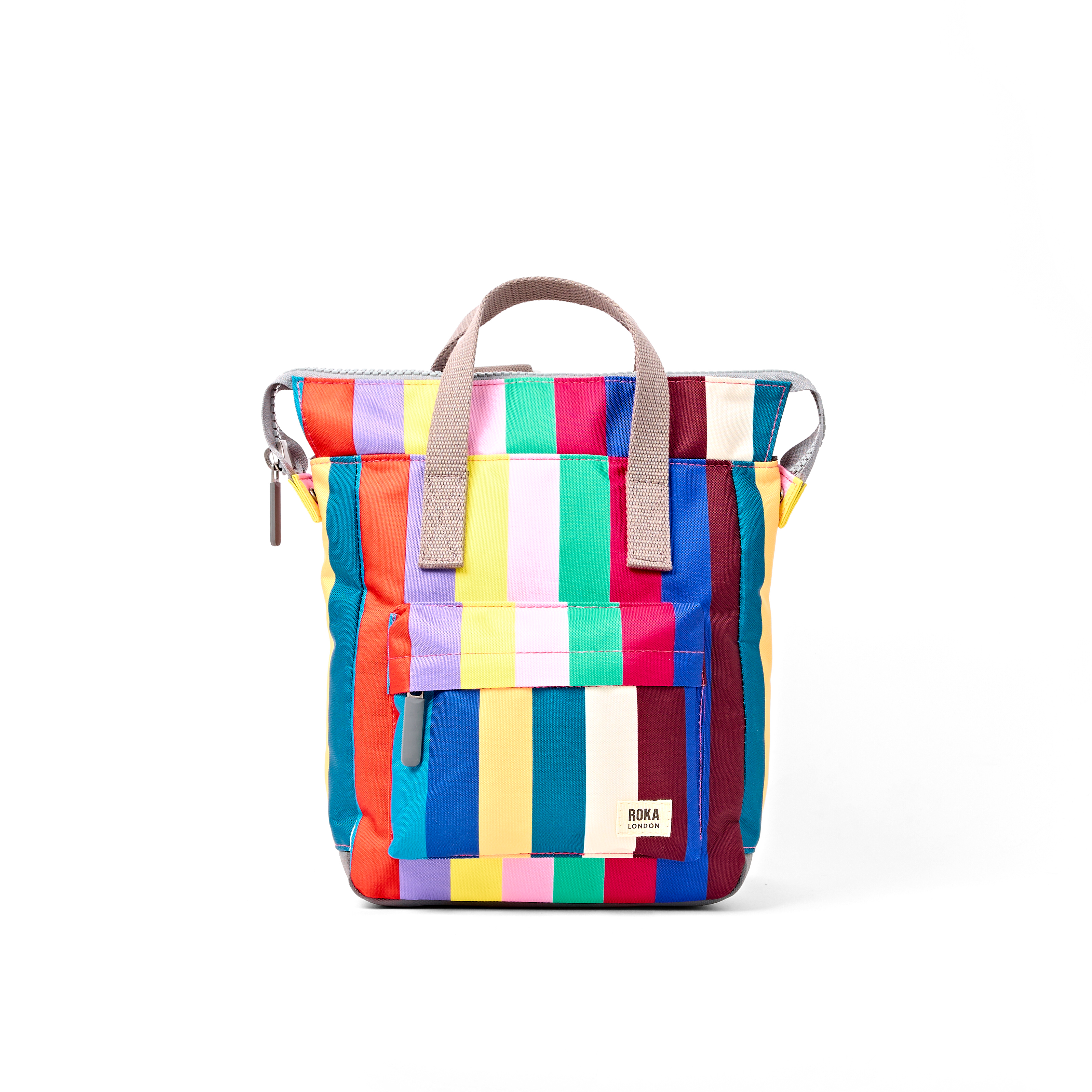 Roka London Bantry ryggsekk Small stripete 7,4 liter