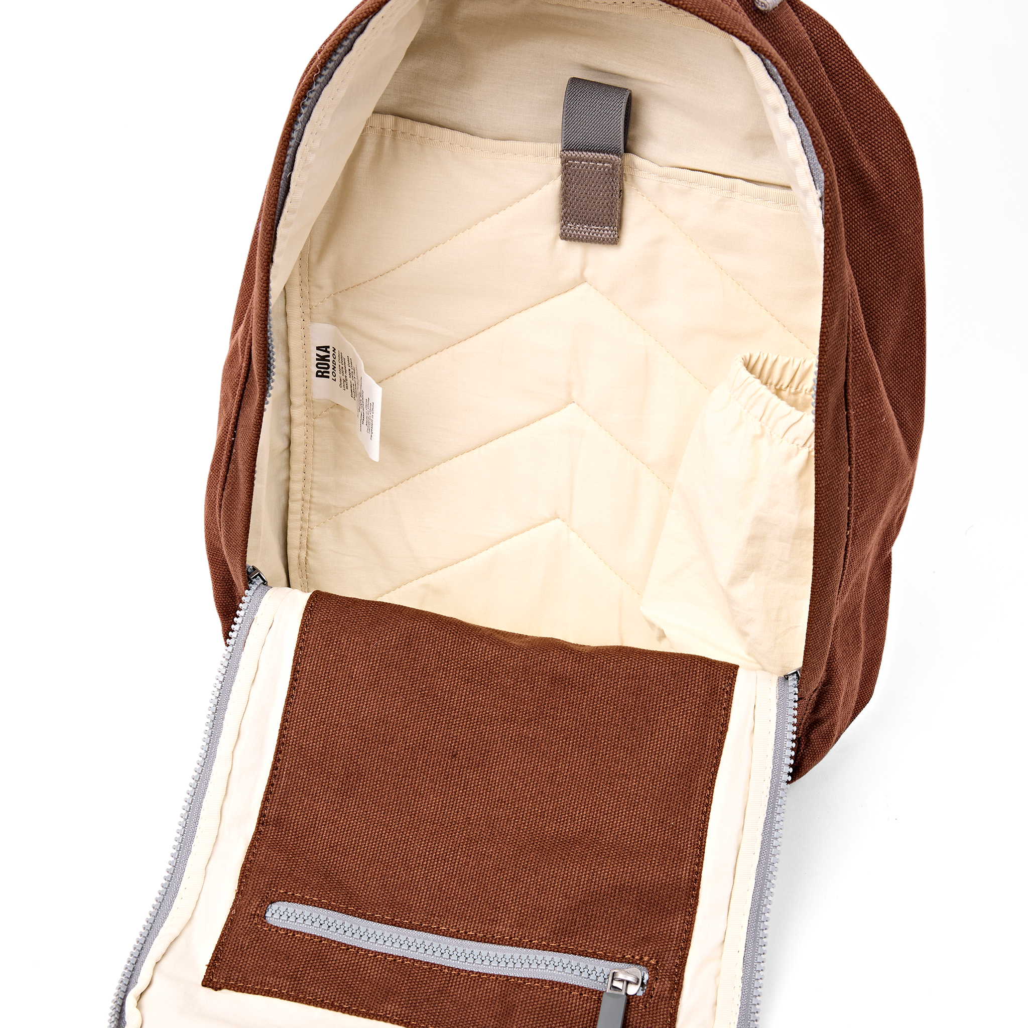 Roka London Hampton ryggsekk small 9,2 liter lindt canvas