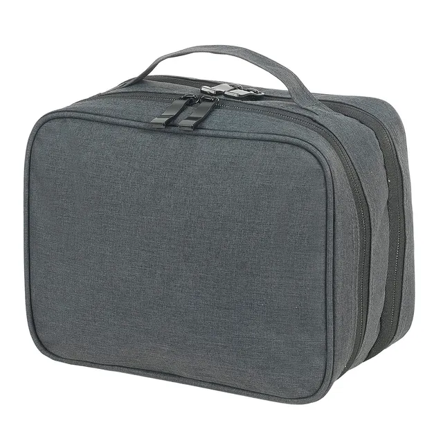 Shugon Seville toalettmappe Charcoal Melange med to rom