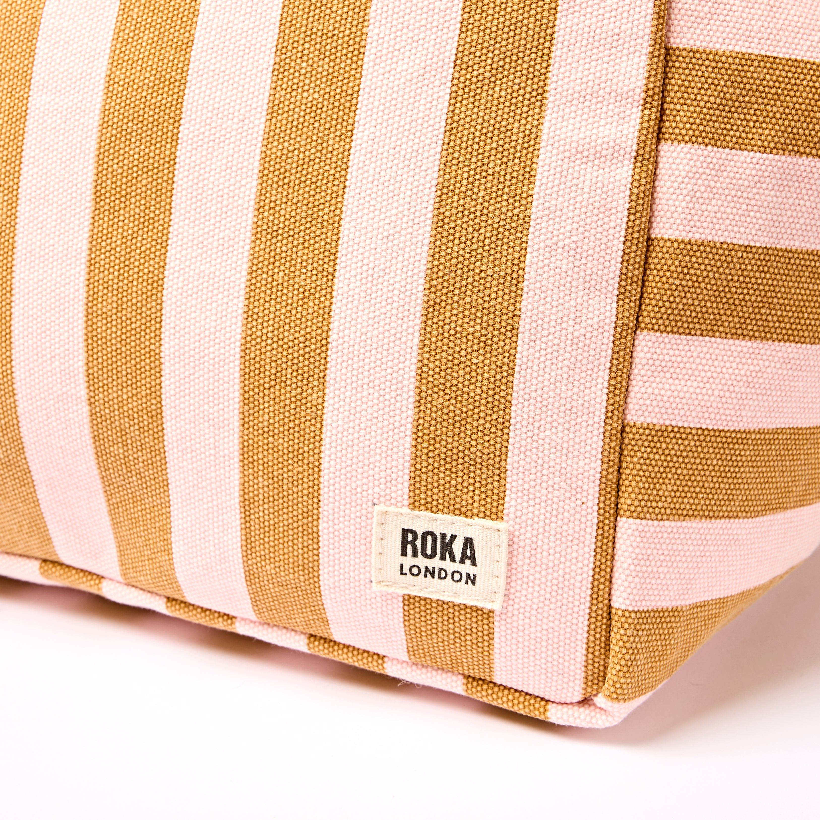Roka London Marylebone Large tote rose gold stripe 43,4 liter