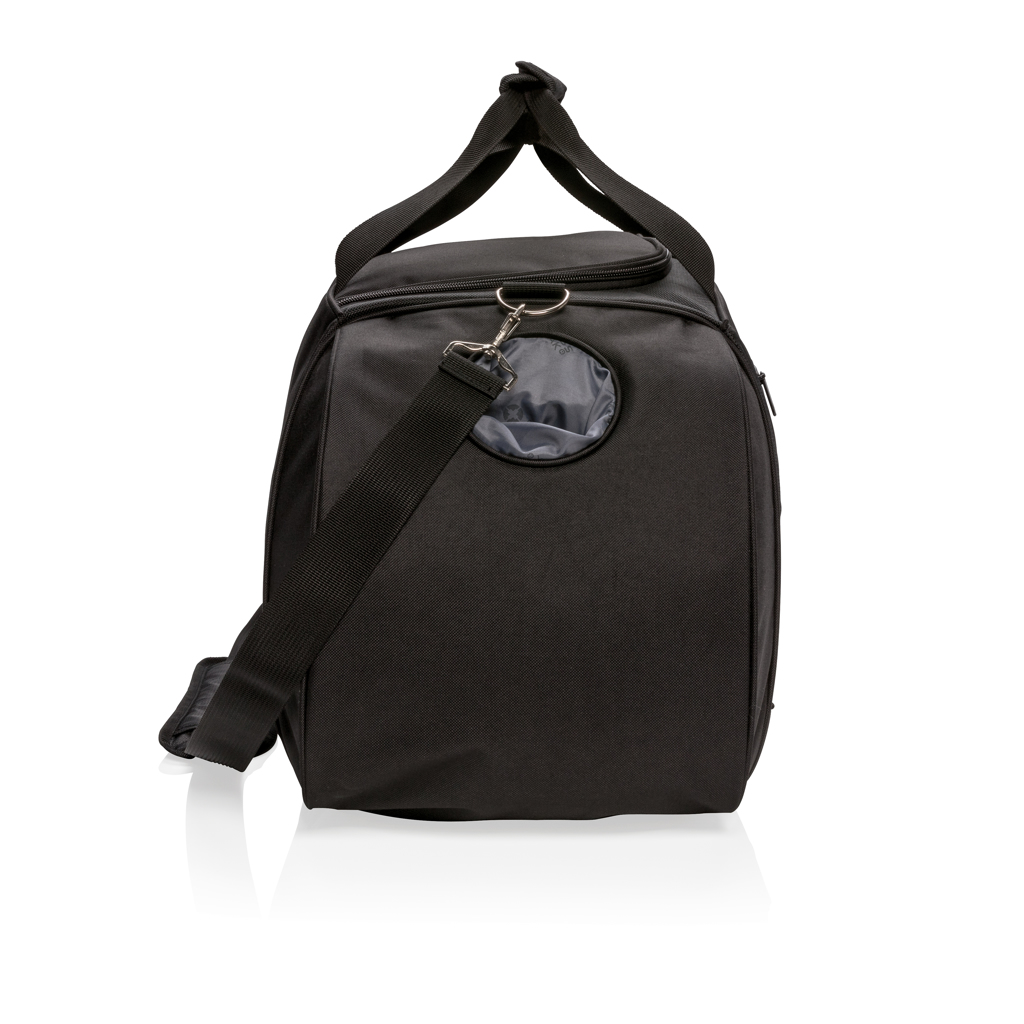 Swiss Peak weekendbag sportbag svart med skofack