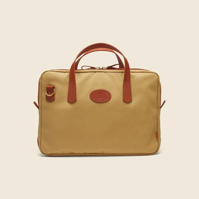 Chapman Minimalist Briefcase dokumentmappe sand canvas