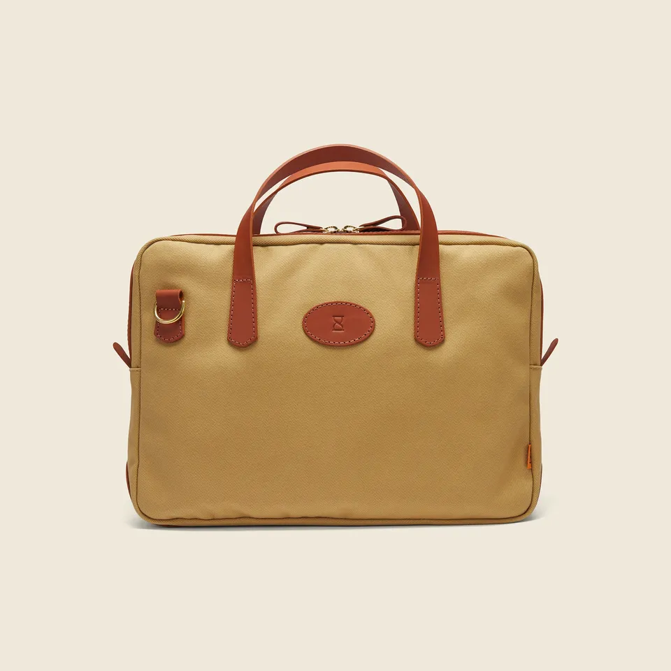 Chapman Minimalist Briefcase dokumentmappe sand canvas