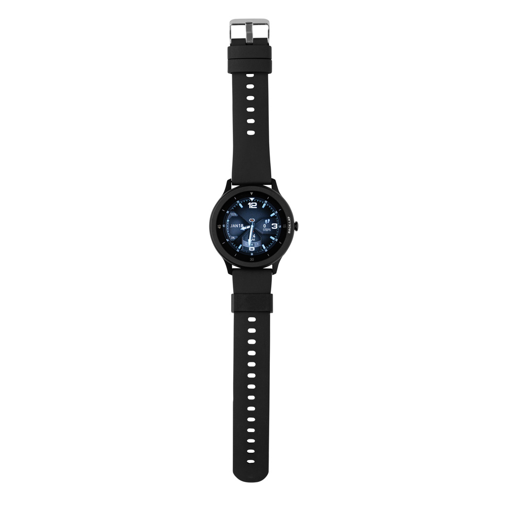 Swiss Peak RCS smartklokke svart vanntett IP68