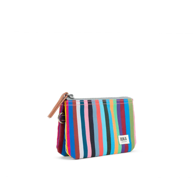 Roka London Carnaby Multi Stripe lommebok small 0,2 liter