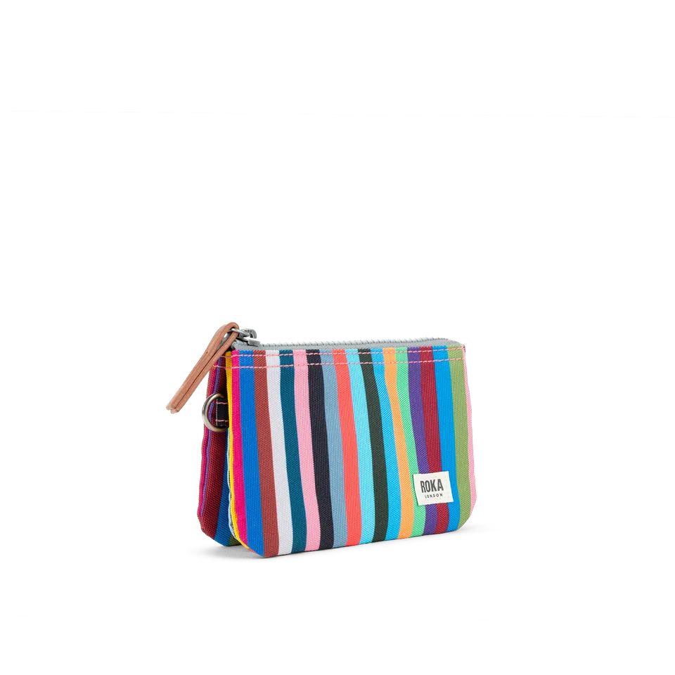Roka London Carnaby Multi Stripe lommebok small 0,2 liter