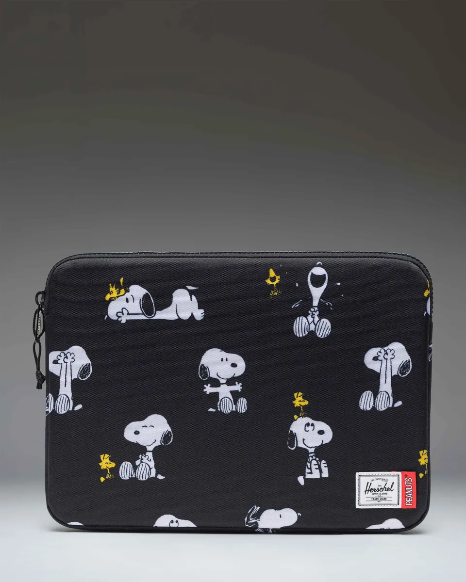 Herschel Anchor 14" laptopsleeve Snoopy Black polstret