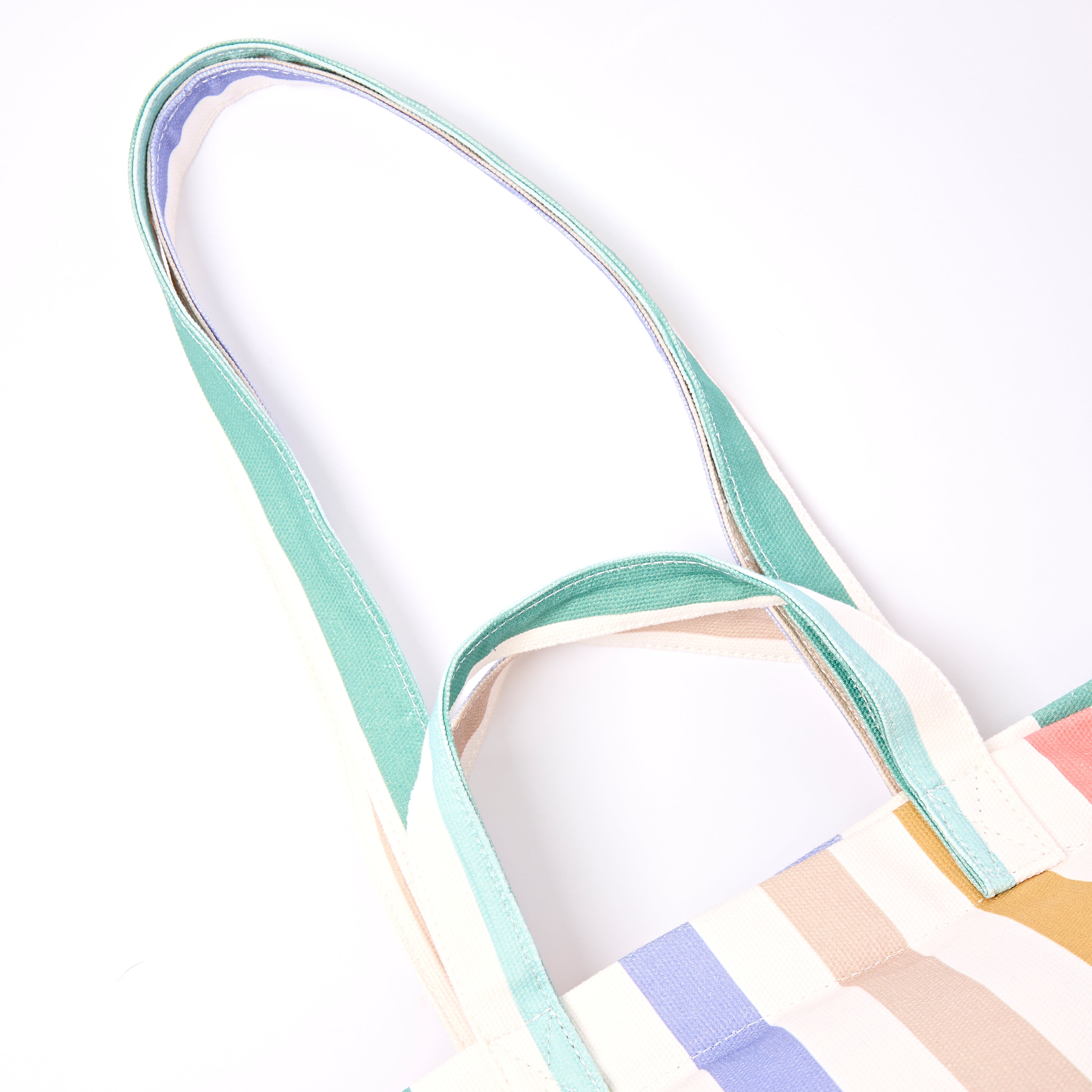 Roka London Marylebone Pastel Stripe tote Large 43,4L