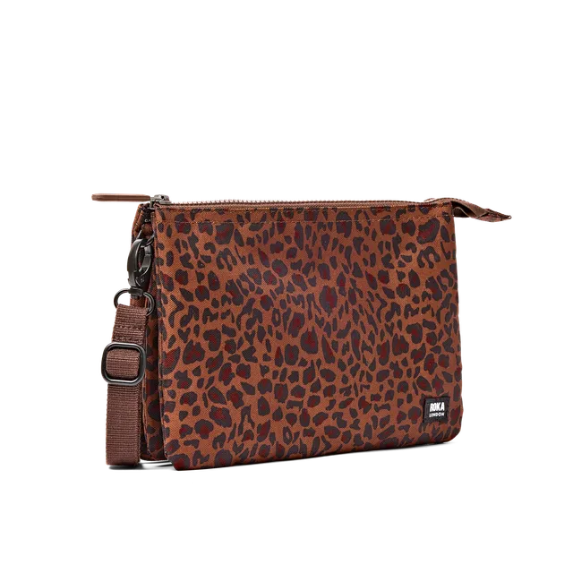 Roka London Carnaby XL crossbody Mini Leopard mønstret