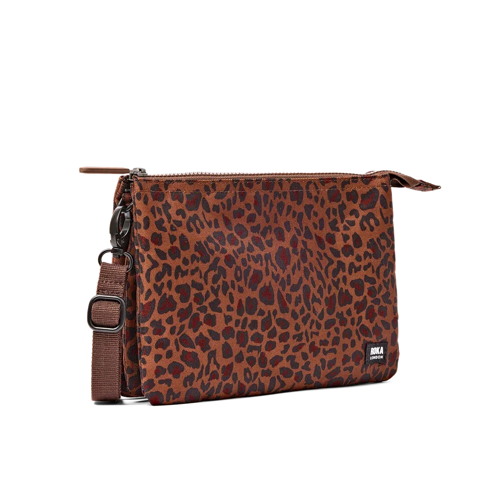Roka London Carnaby XL crossbody Mini Leopard mønstret