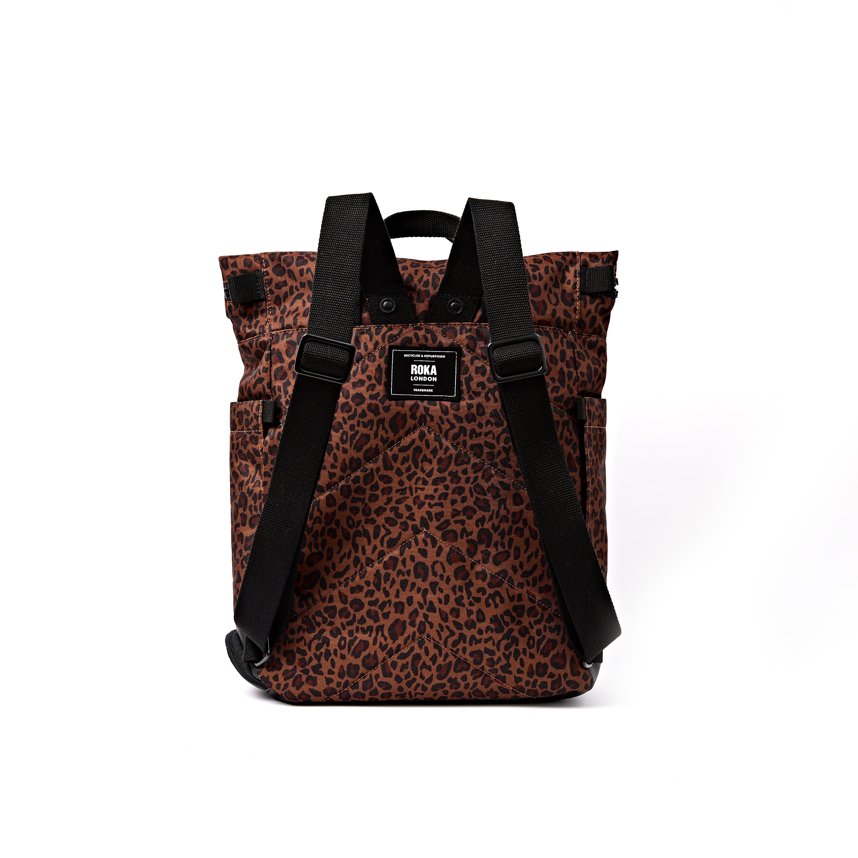 Roka London Bayswater paraplysekk corn mini leopard M