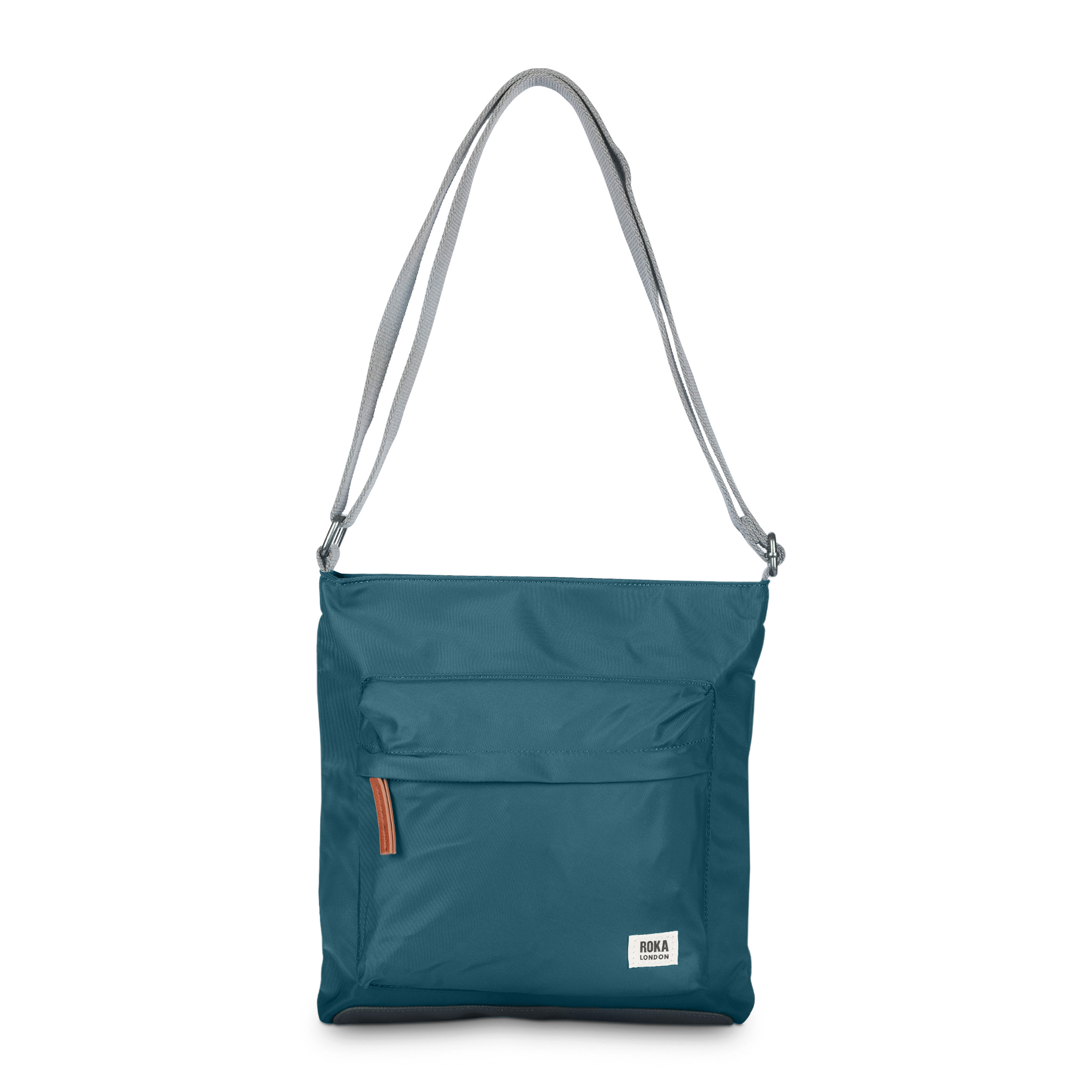 Roka London Kennington skulderveske Medium Teal 2,7 liter