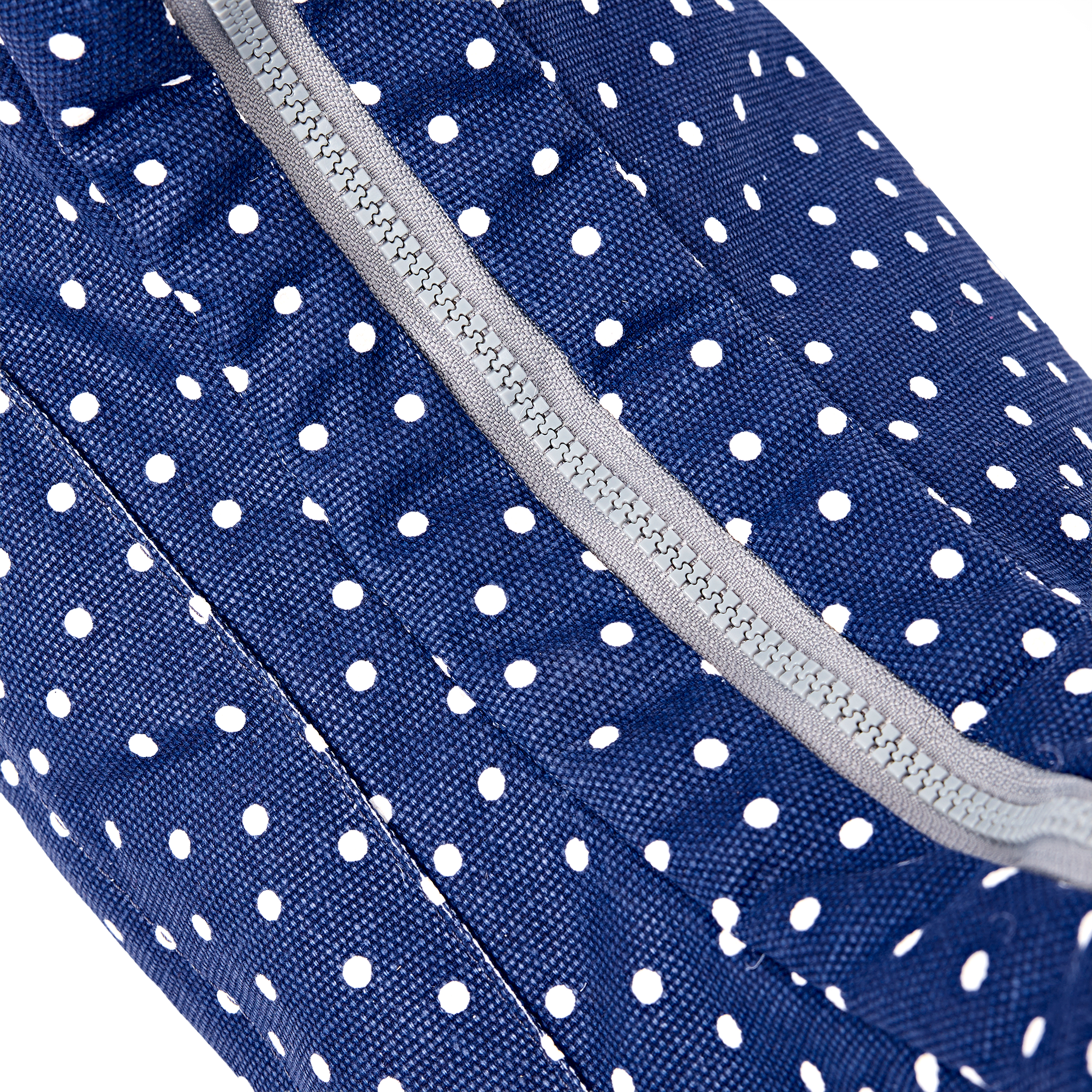 Roka London Belsize Medium skulderveske navy polka bomull