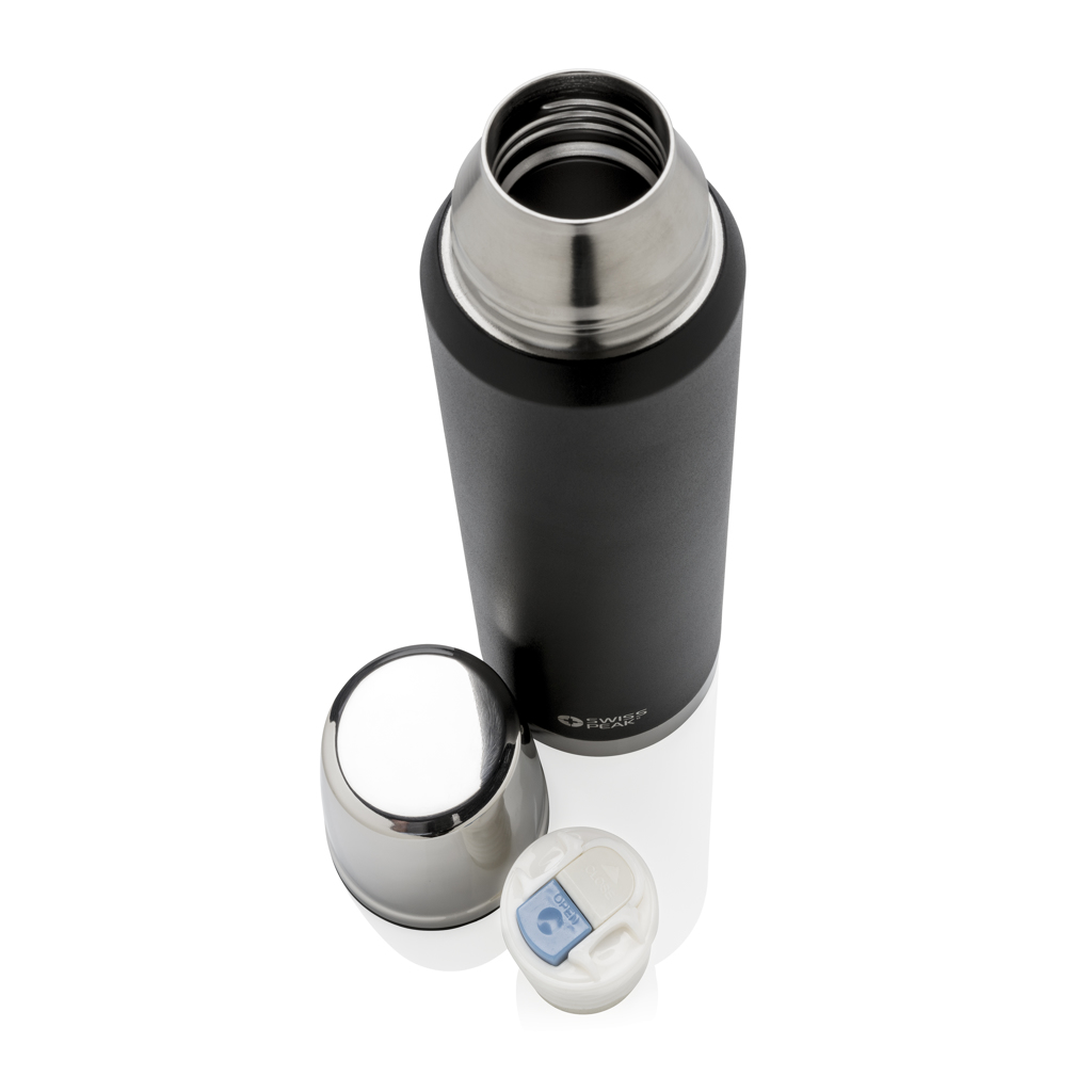 Swiss Peak Elite termos 1 liter svart kobberisolert