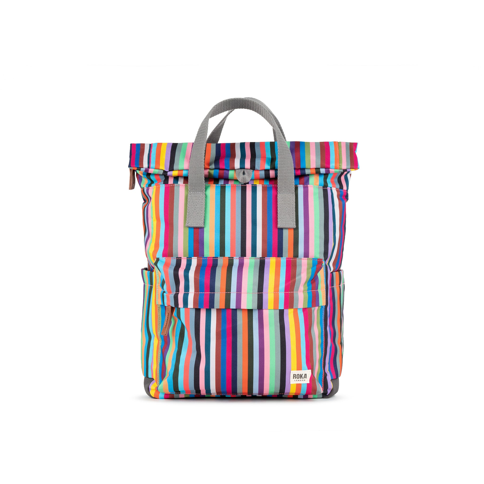 Roka London Canfield Roll Top ryggsekk multi stripe 16,4 liter