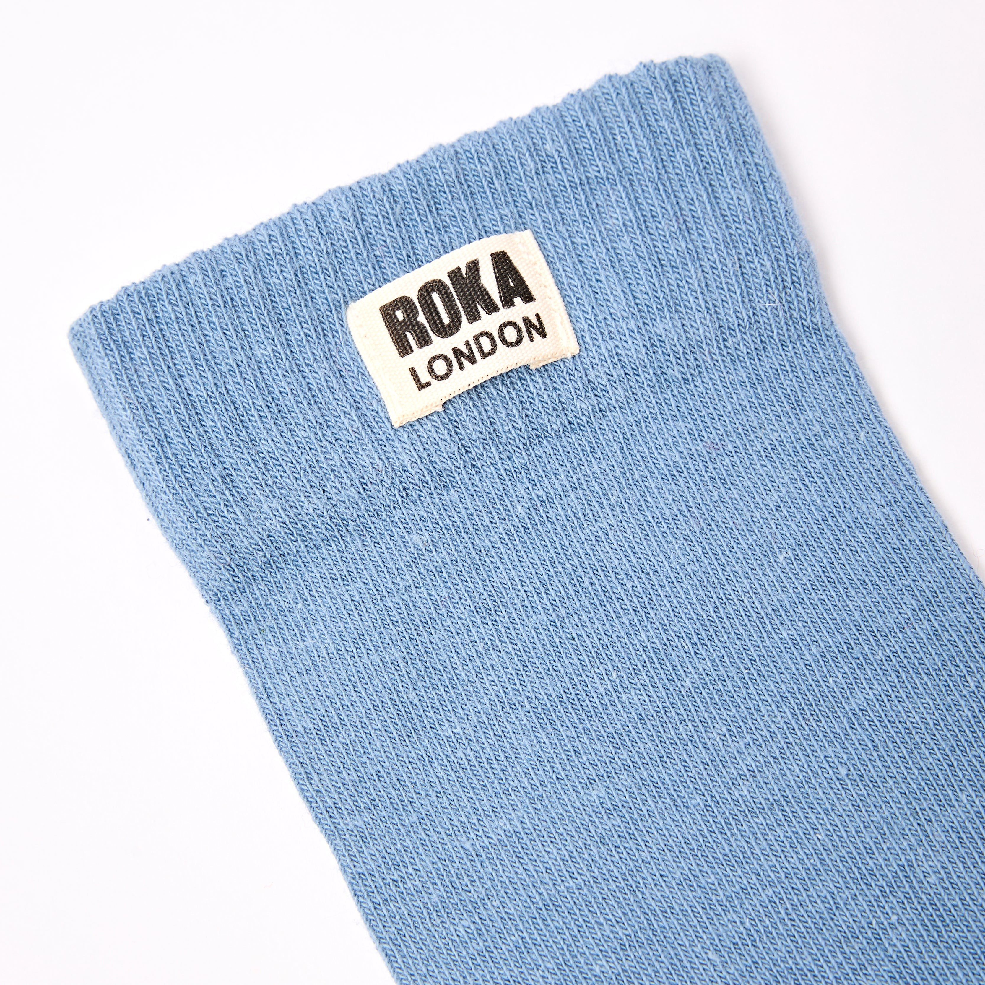Roka London Wimbledon Crew sokker airforce økologisk bomull
