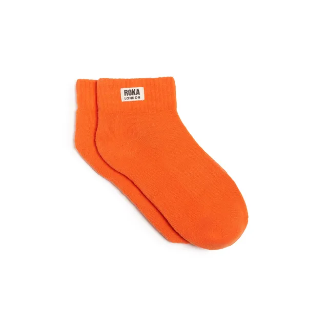 Roka London Wembley ankelsokker mandarin 36-42 bomull