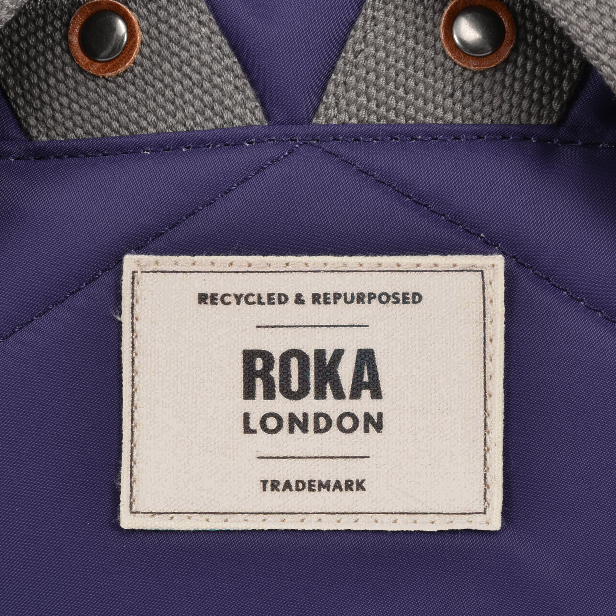 Roka London Canfield Roll Top ryggsekk Medium mulberry