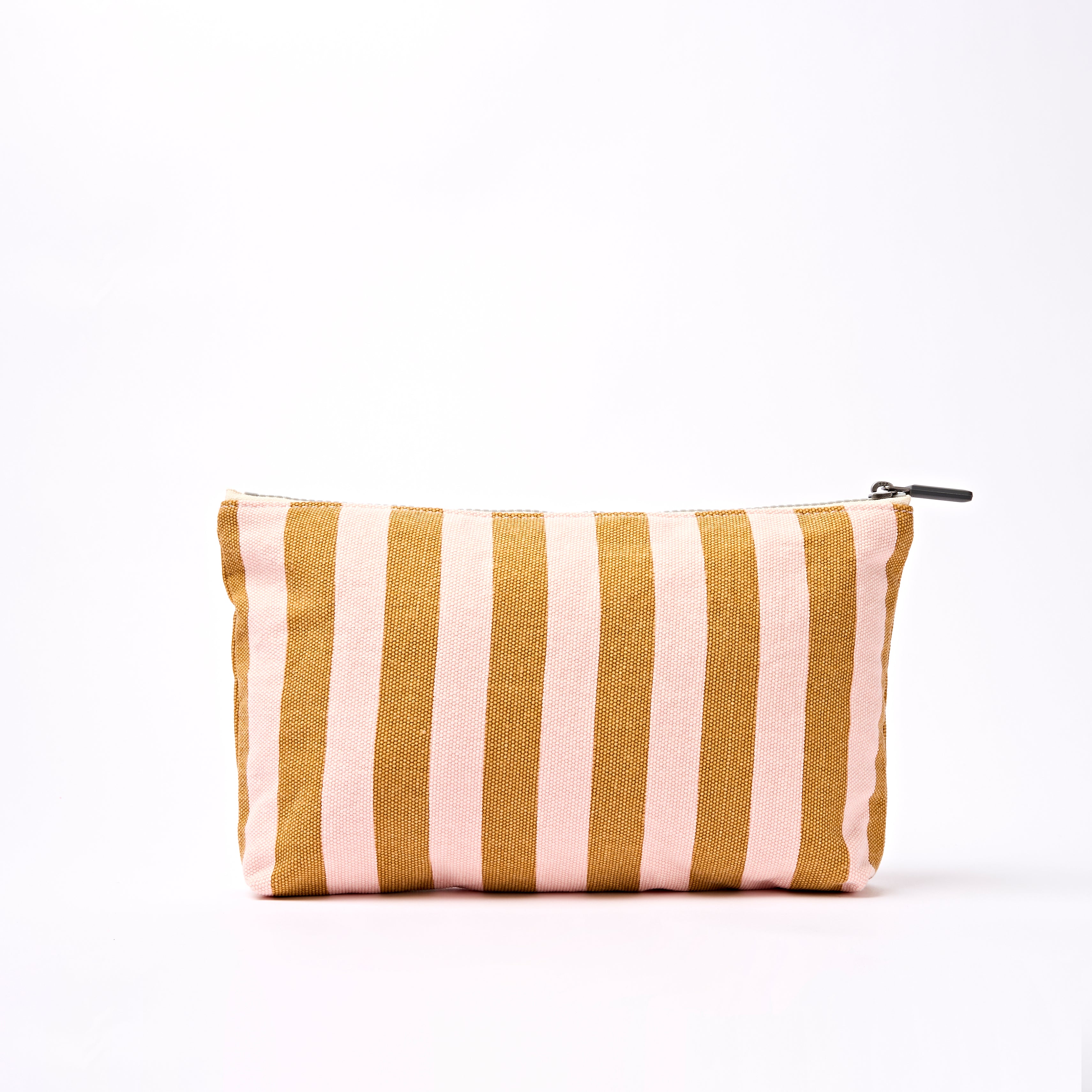 Roka London Maida Vale pouch rose gold stripe medium 2,2 liter