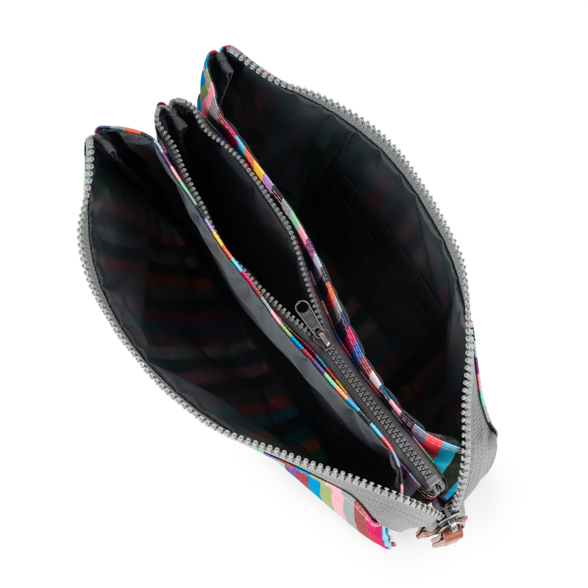 Roka London Carnaby XL crossbodyveske Multi Stripe resirkulert