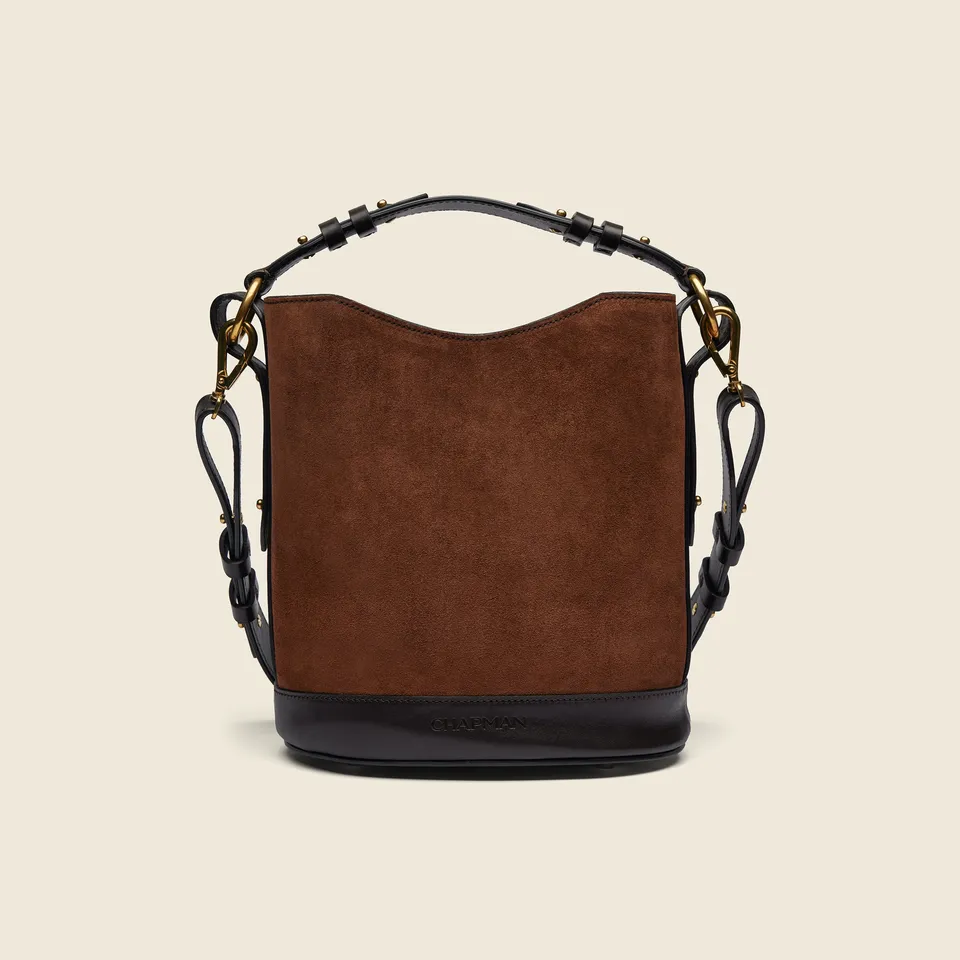 Chapman Madeleine Bucket Bag veske svart semsket