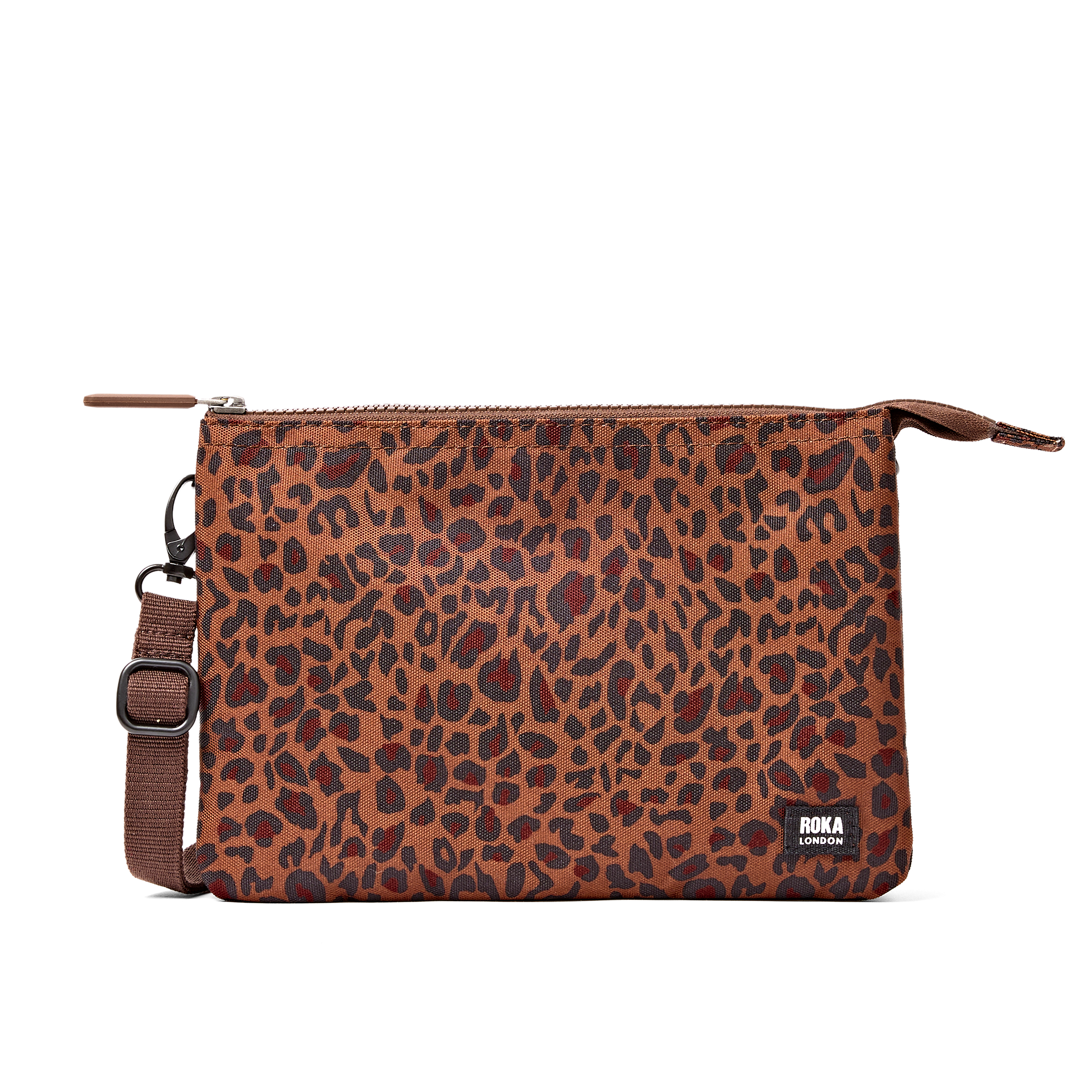Roka London Carnaby XL crossbody Mini Leopard mønstret