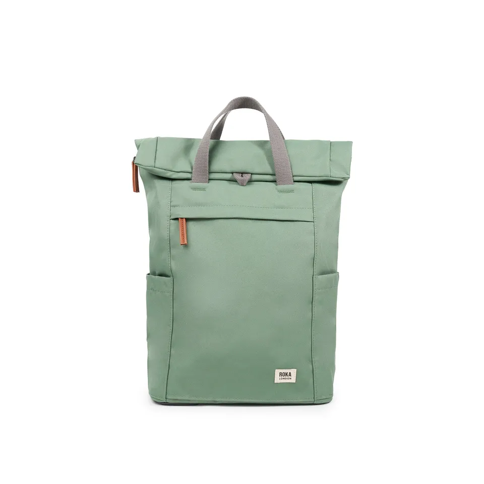 Roka London Finchley ryggsekk Frost rolltopp vannflaskeholder