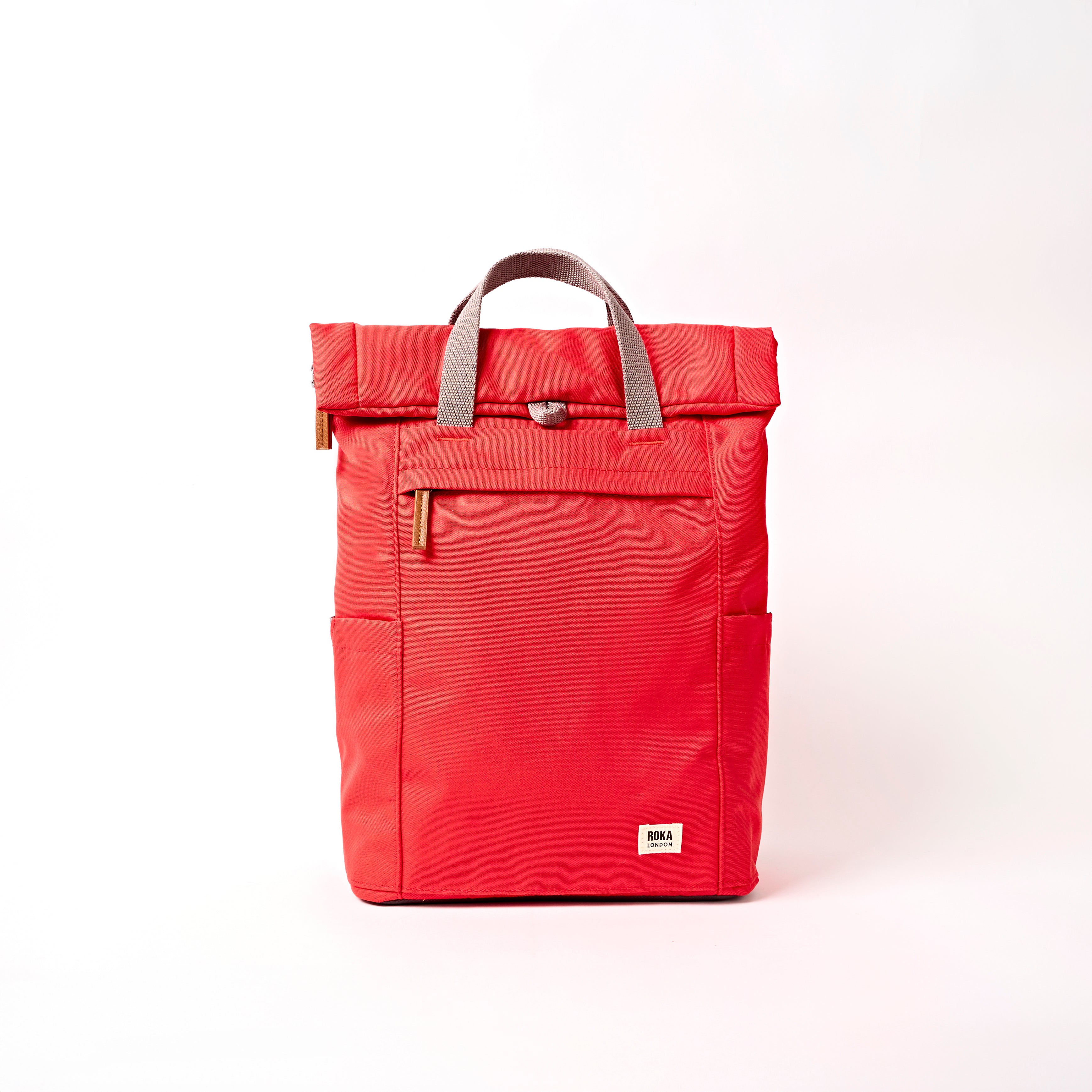 Roka London Finchley ryggsekk scarlet medium roll-top