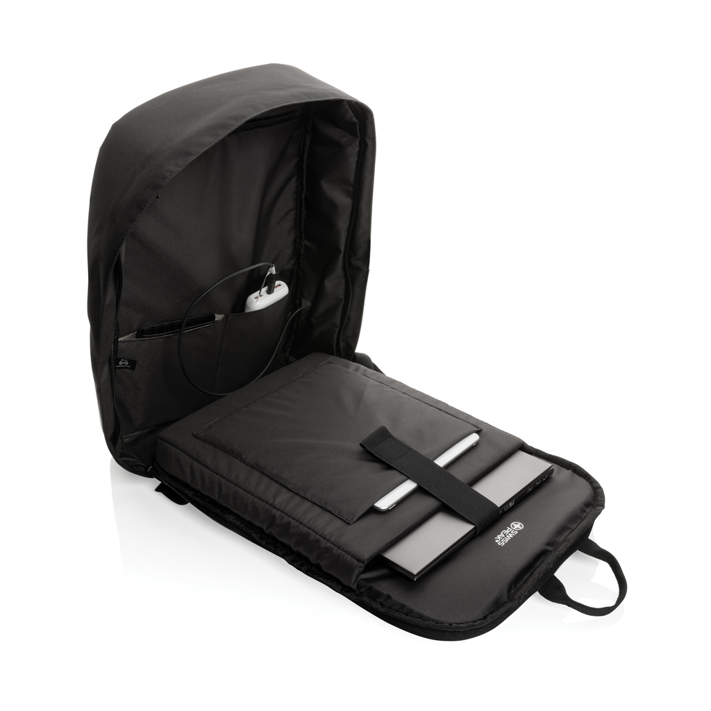 Swiss Peak AWARE RFID ryggsekk 15" svart tyverisikker