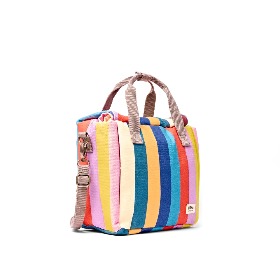 Roka Hampstead Lunch Bag matveske isolert Wide Stripe Multi