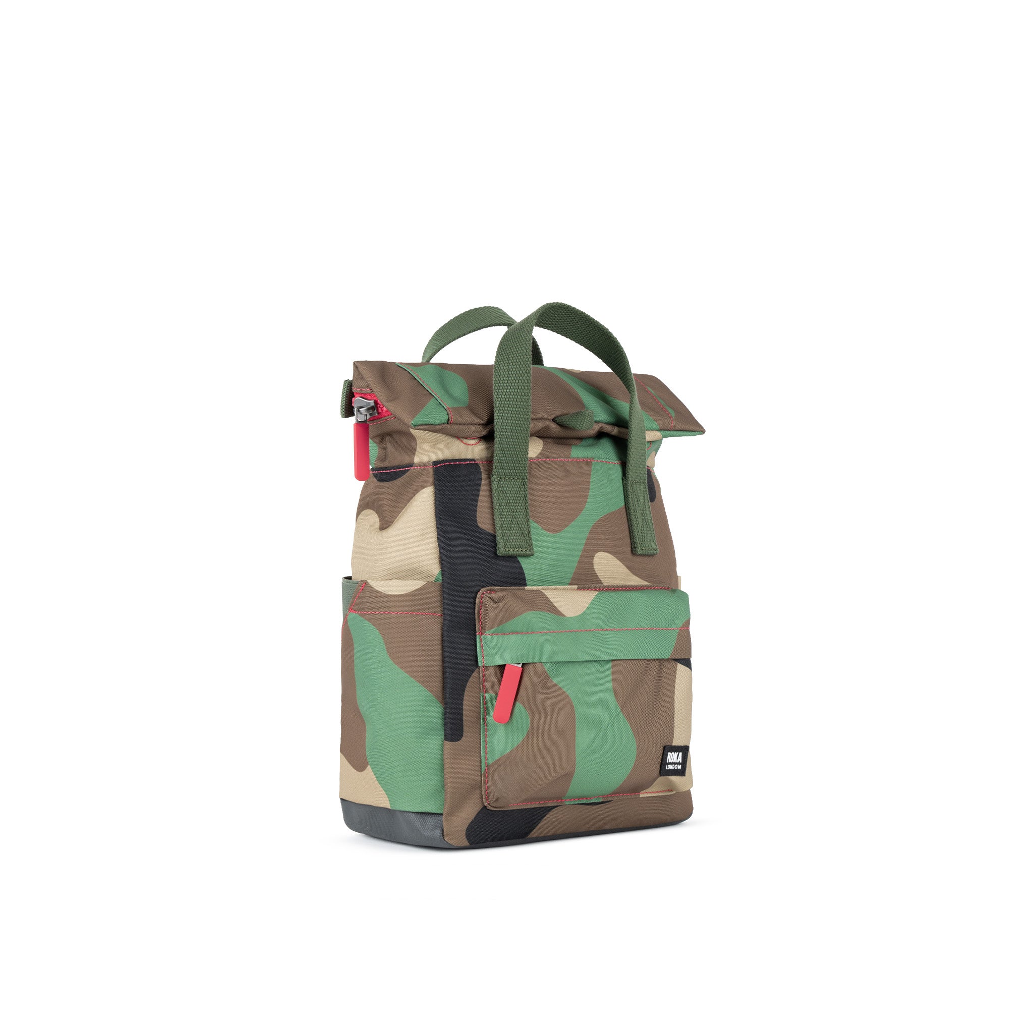 Roka London Canfield Roll Top ryggsekk vintage camo M 16,4L