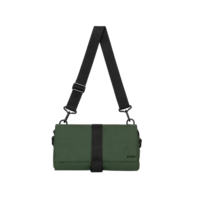 KIWEE Triangle Sling crossbody 3 L fir grønn