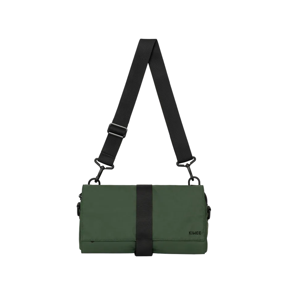KIWEE Triangle Sling crossbody 3 L fir grønn