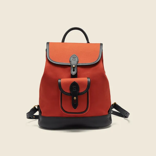 Chapman Canvas ryggsekk liten dame marine skinnkant
