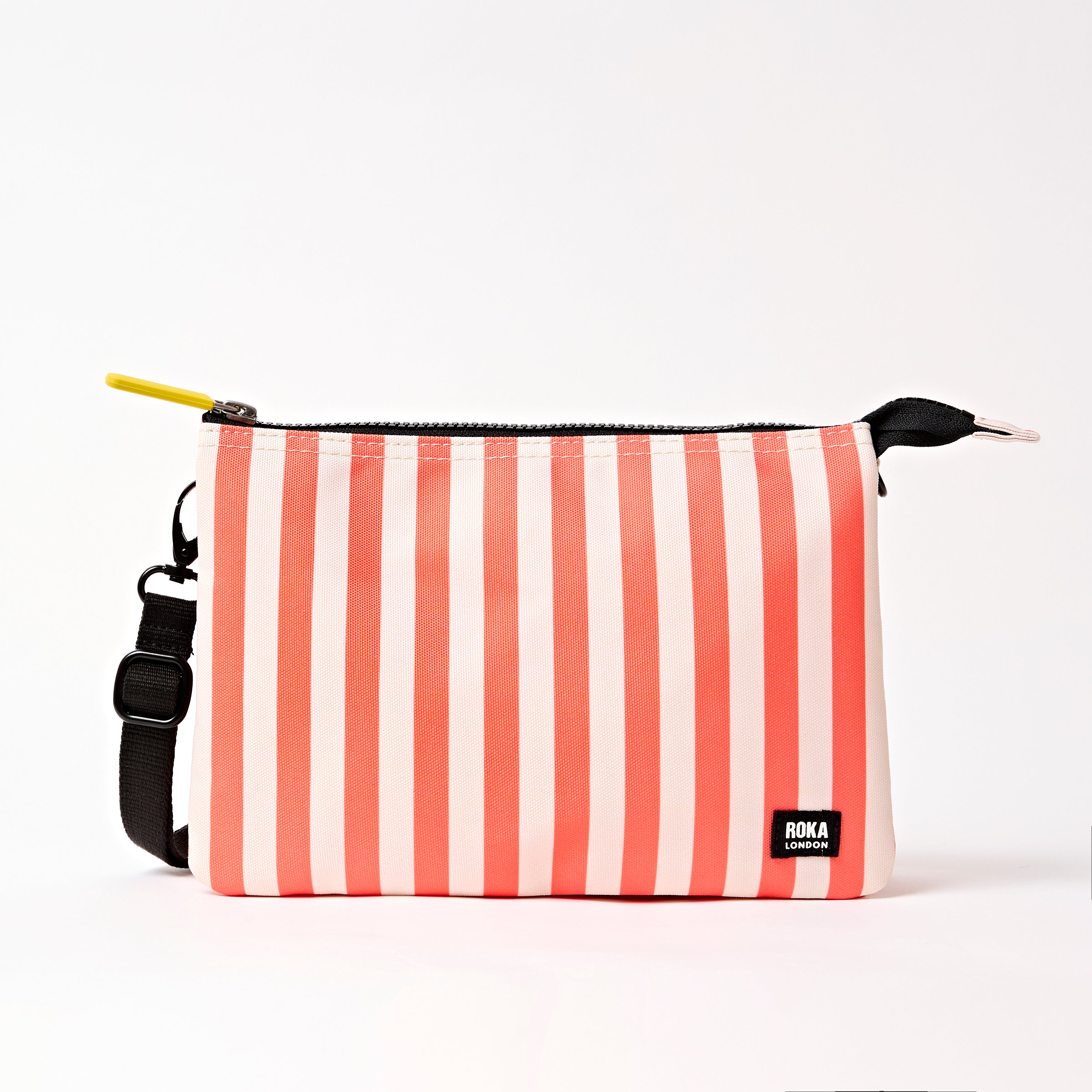 Roka London Carnaby XL lommebokveske Coral Stripe 0,5 liter