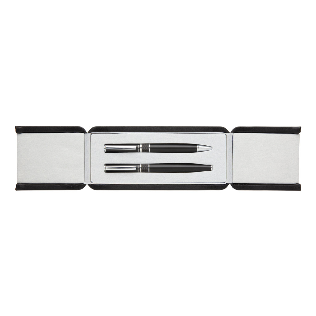 Swiss Peak Deluxe pennesett svart 2 penner gave