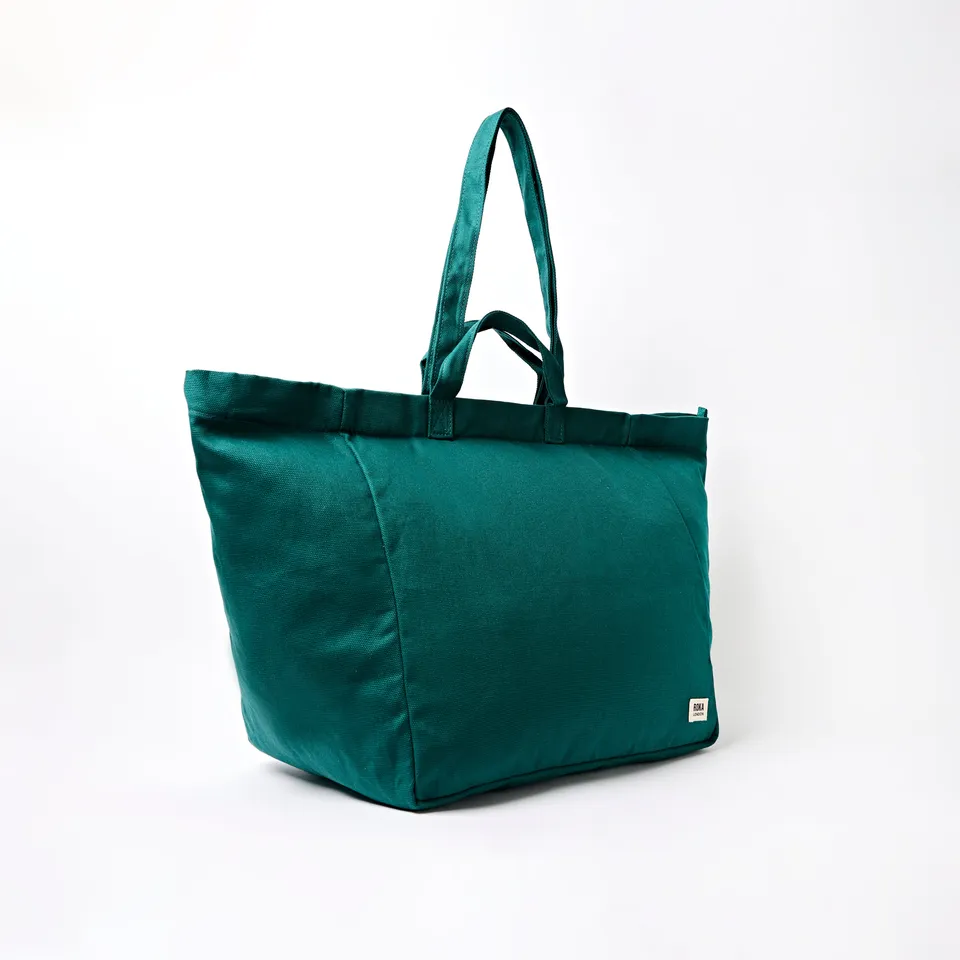 Roka London Marylebone totebag teal 43,4 liter